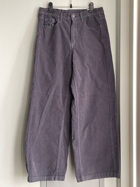 JOHN GALT Grey Corduroy Wide-Leg Pants
